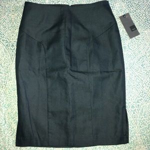 Navy pencil skirt